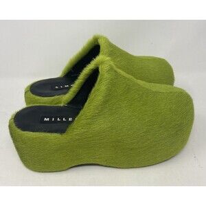 RARE Simon Miller Bubble Grinch Platform Slide Clogs Kiwi Size 40 / 9.5 Womens